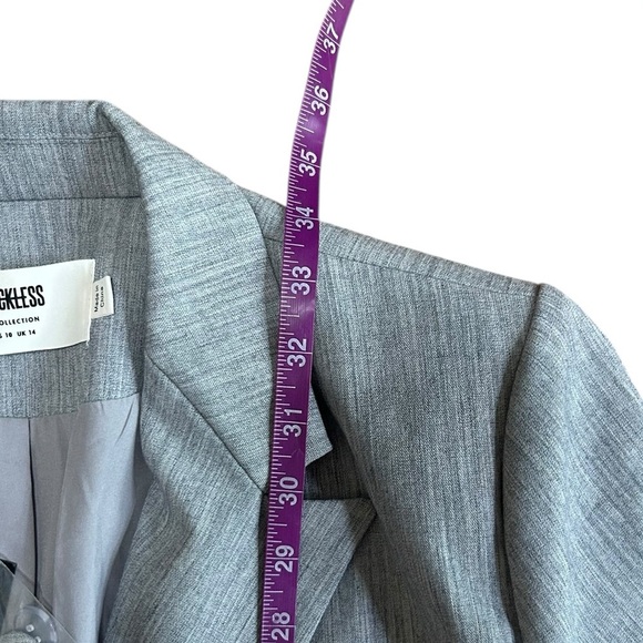 4th & Reckless Blazer Dress Womens Size 10 Gray Belted Mini new with tags - Picture 10 of 12